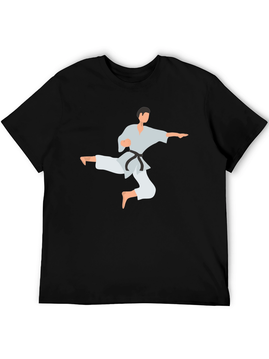 Karate Kick Graphic Tee - Black