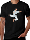 Karate Kick Graphic Tee - Black