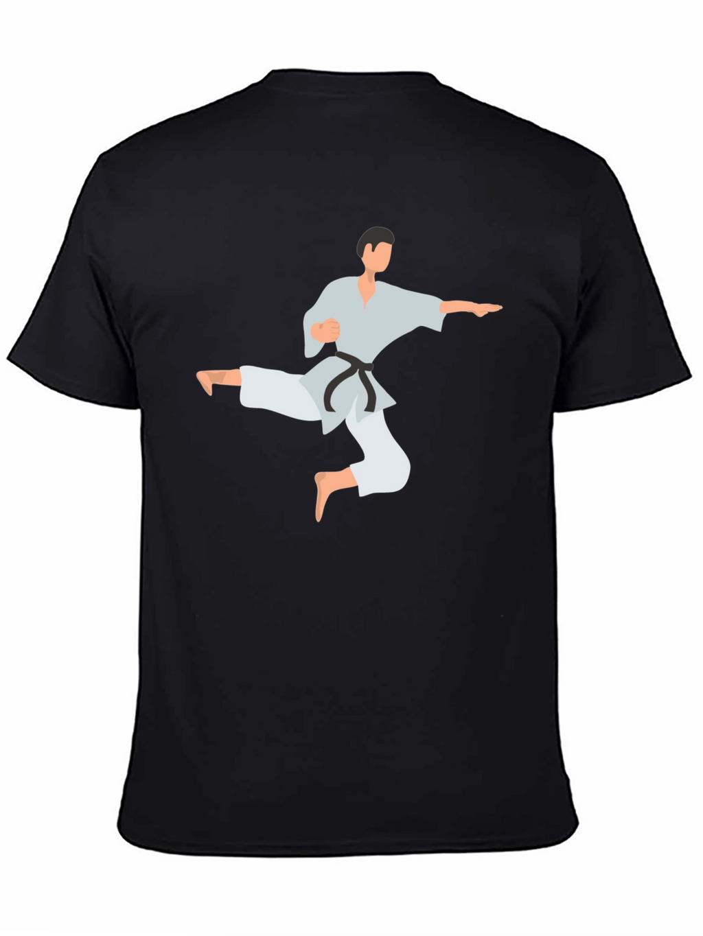 Karate Kick Graphic Tee - Black