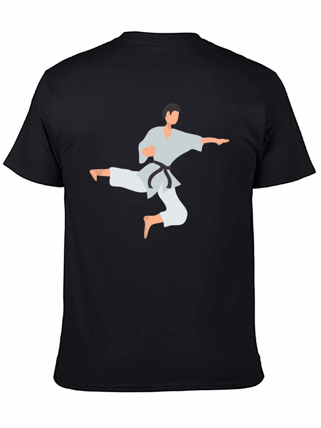 Karate Kick Graphic Tee - Black