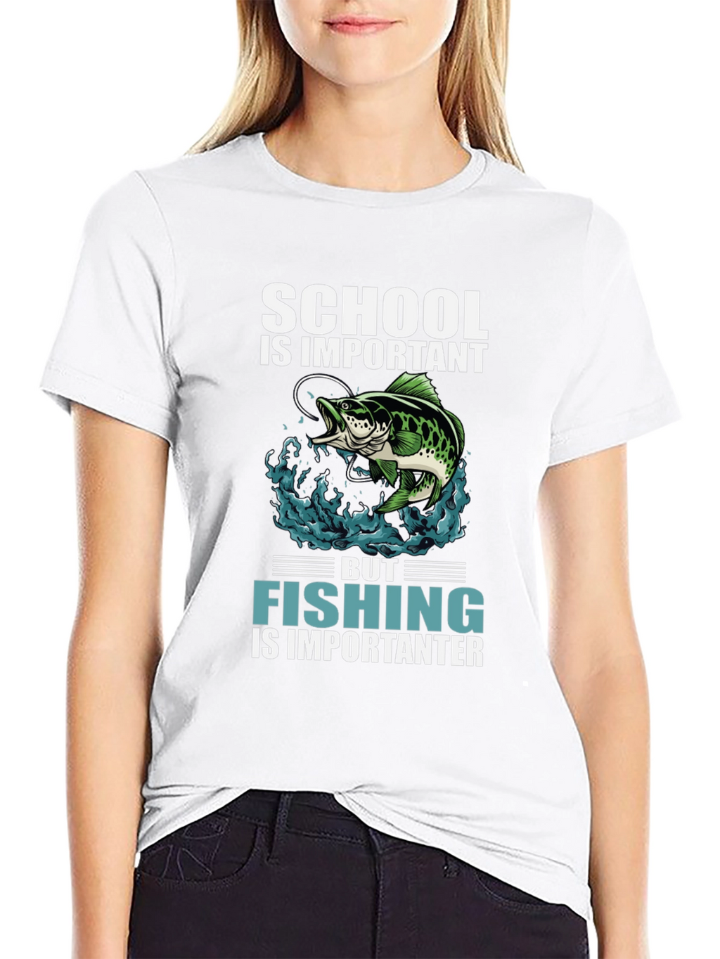 Fishing is Importanter Graphic Tee
