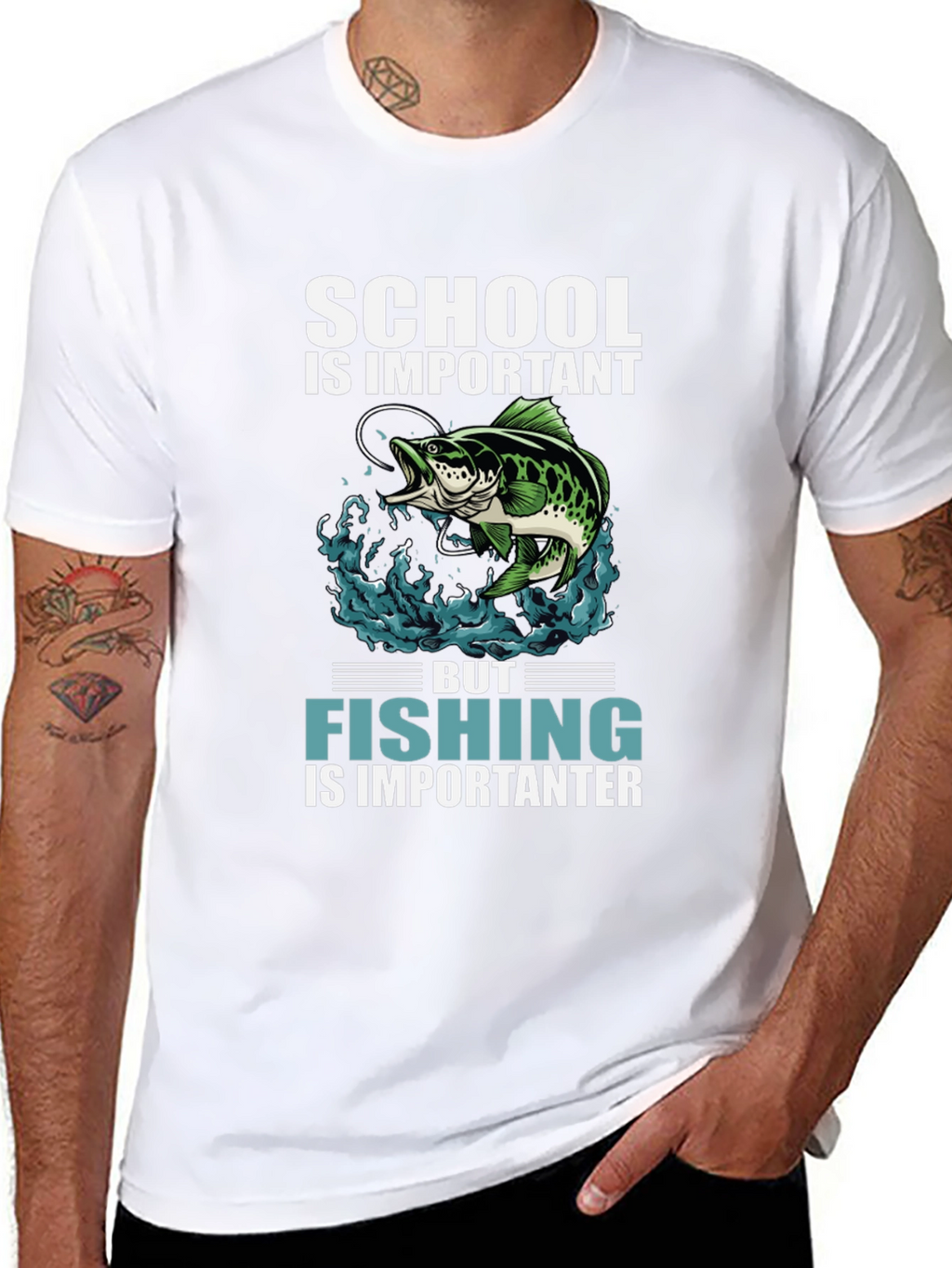 Fishing is Importanter Graphic Tee