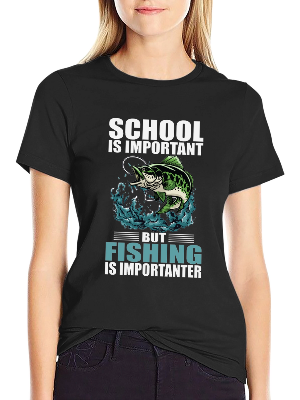 Fishing is Importanter Graphic Tee