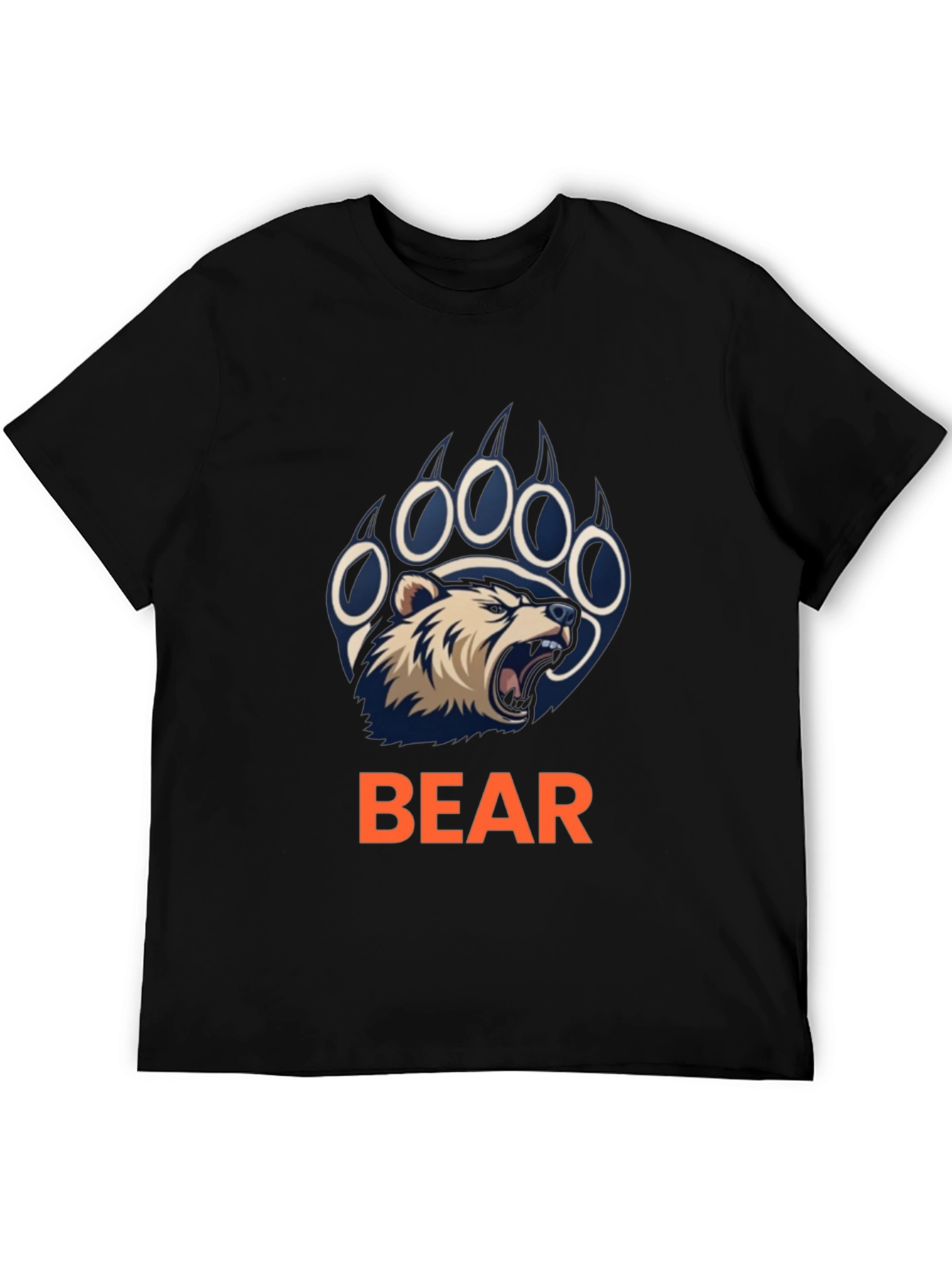 Bear Claw Graphic T-Shirt - Black Cotton Tee