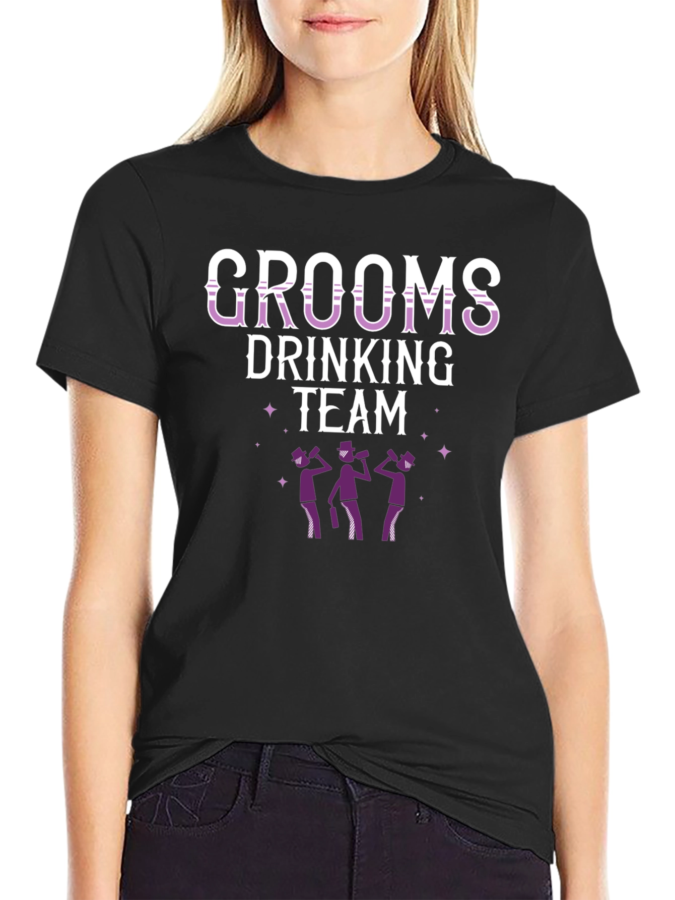 Grooms Drinking Team Graphic T-Shirt