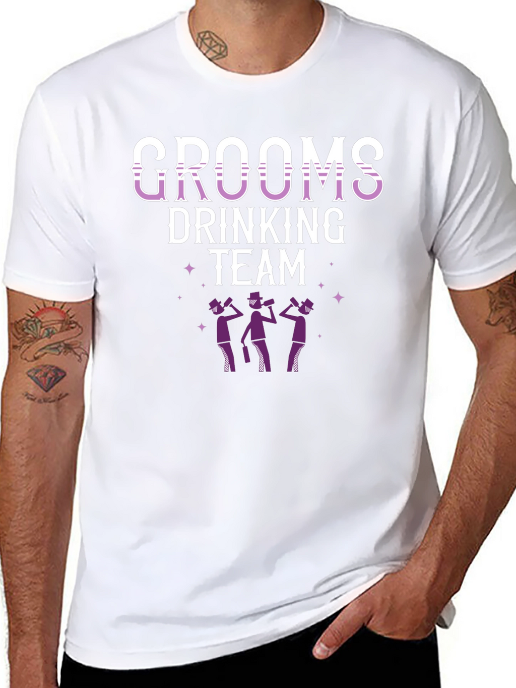 Grooms Drinking Team Graphic T-Shirt