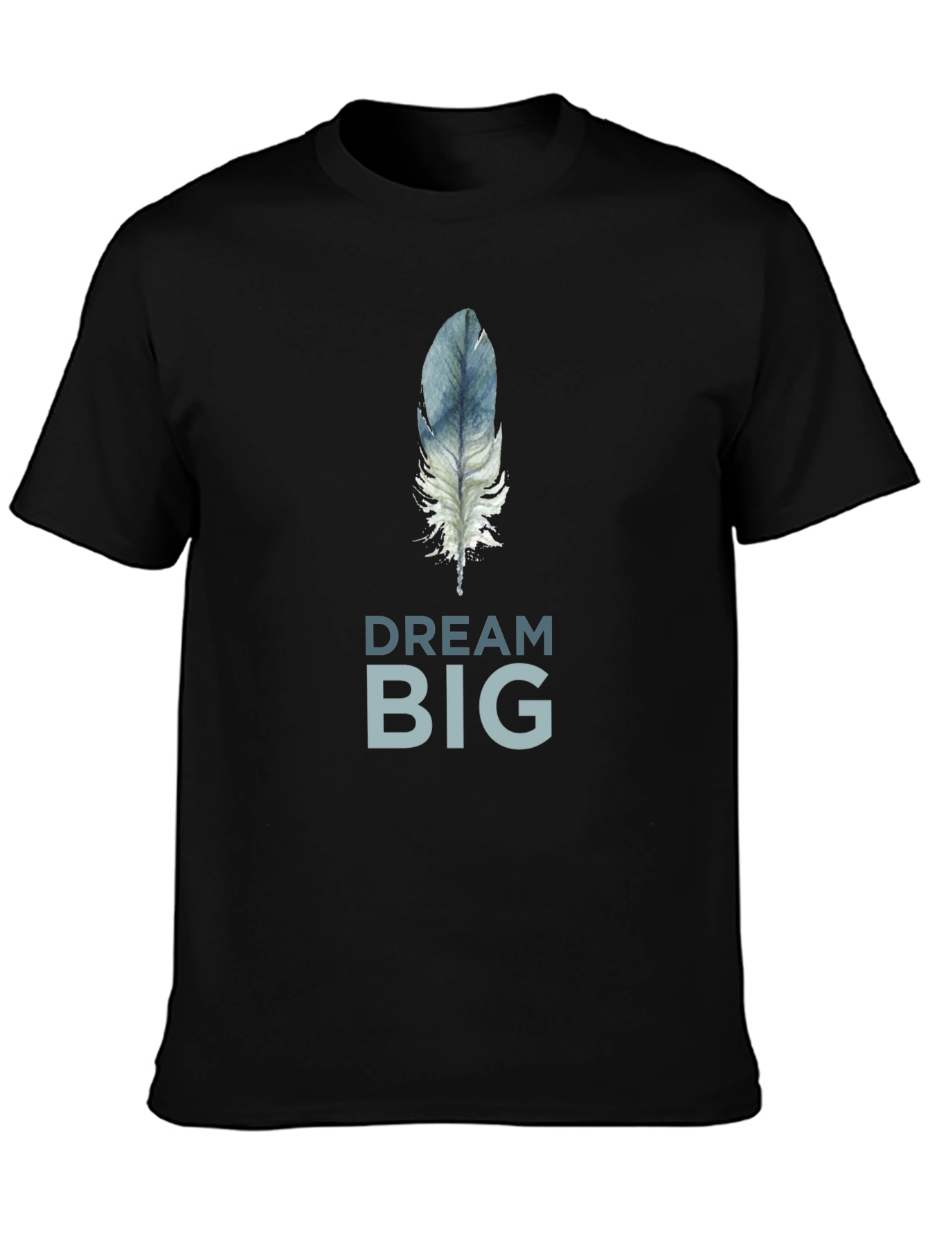 Dream Big Feather Graphic T-Shirt - Soft Cotton Tee
