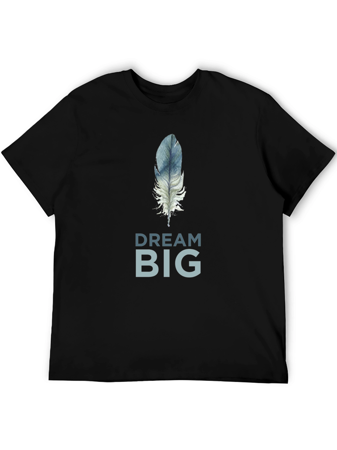 Dream Big Feather Graphic T-Shirt - Soft Cotton Tee