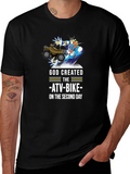 God Created ATV-Bike T-Shirt Funny Off-Road Gift