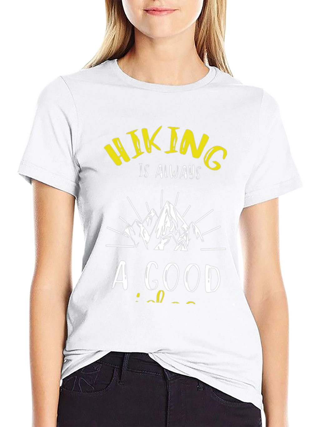 Hiking Always A Good Idea Black T-Shirt