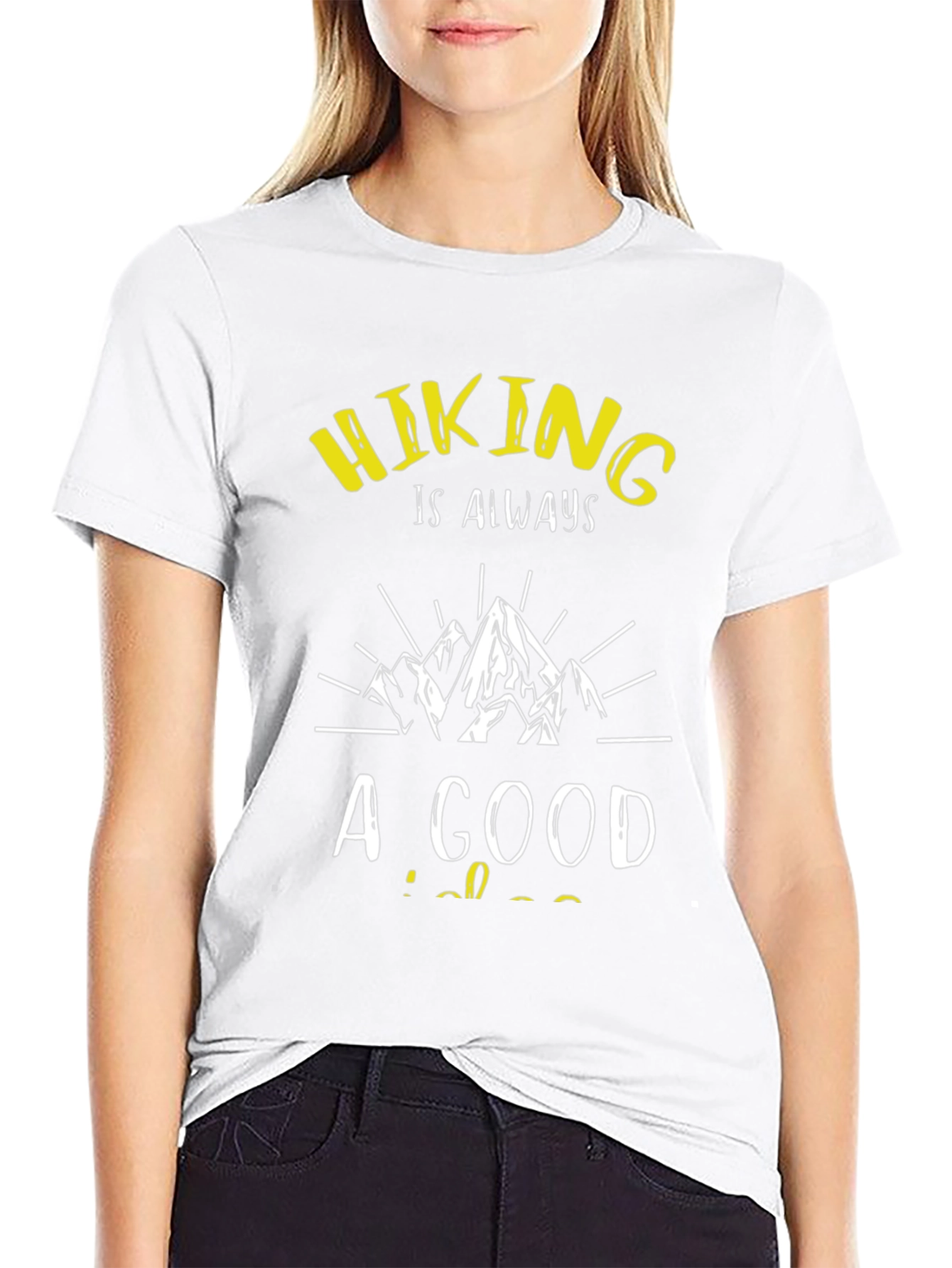 Hiking Always A Good Idea Black T-Shirt