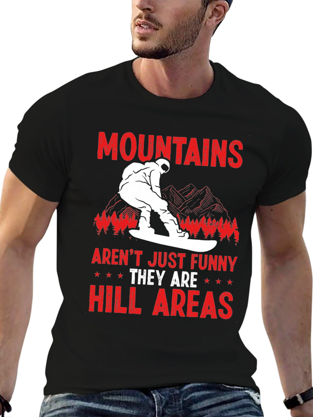 Funny Mountains Hill Areas T-Shirt