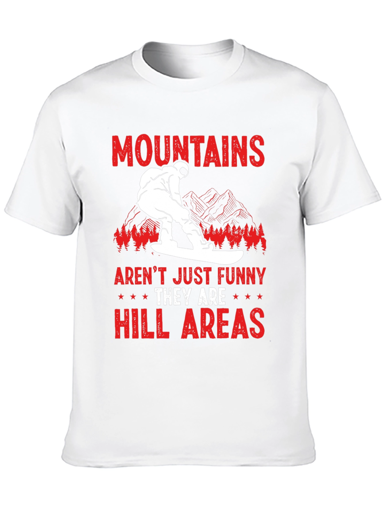 Funny Mountains Hill Areas T-Shirt