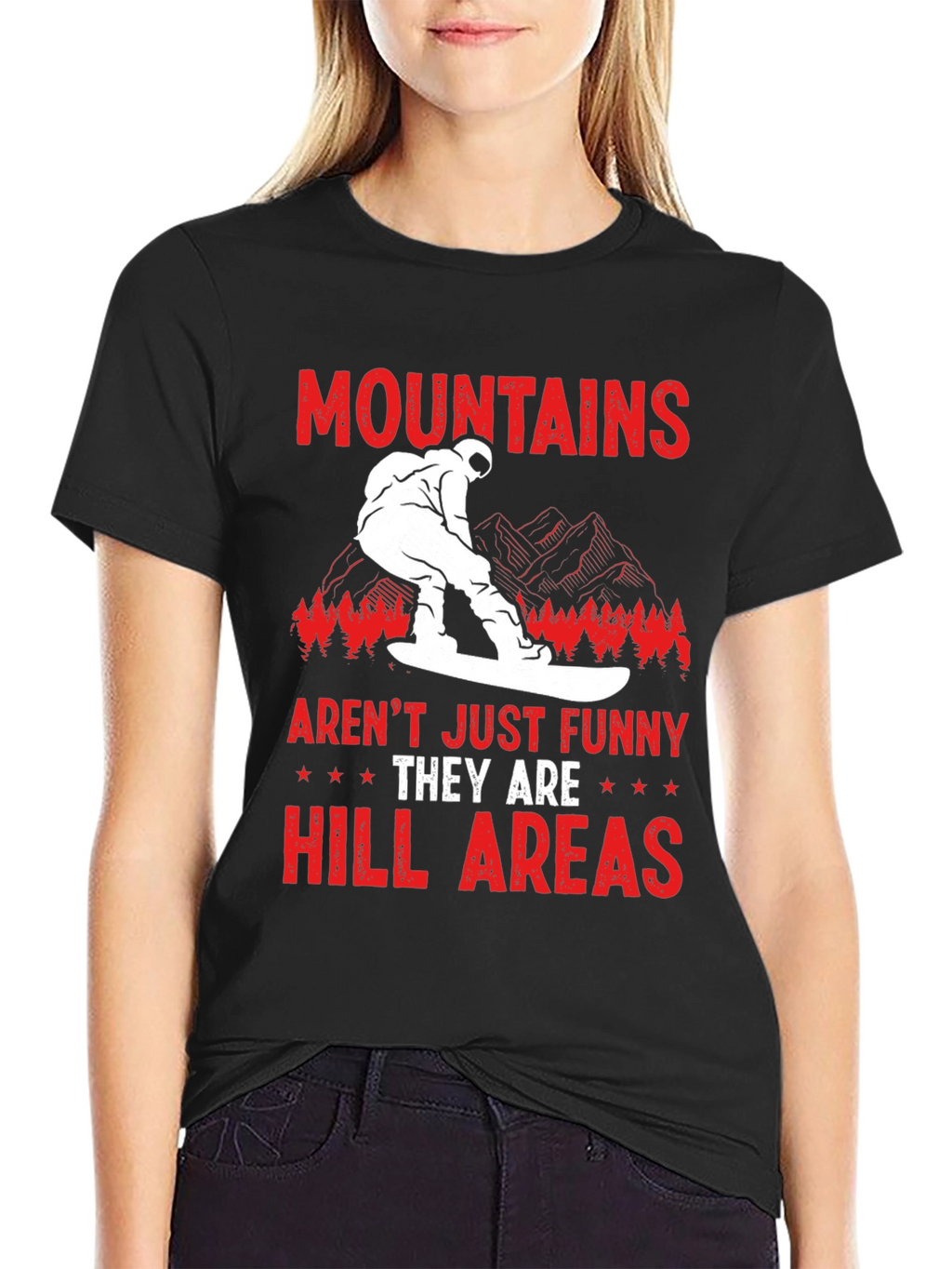 Funny Mountains Hill Areas T-Shirt