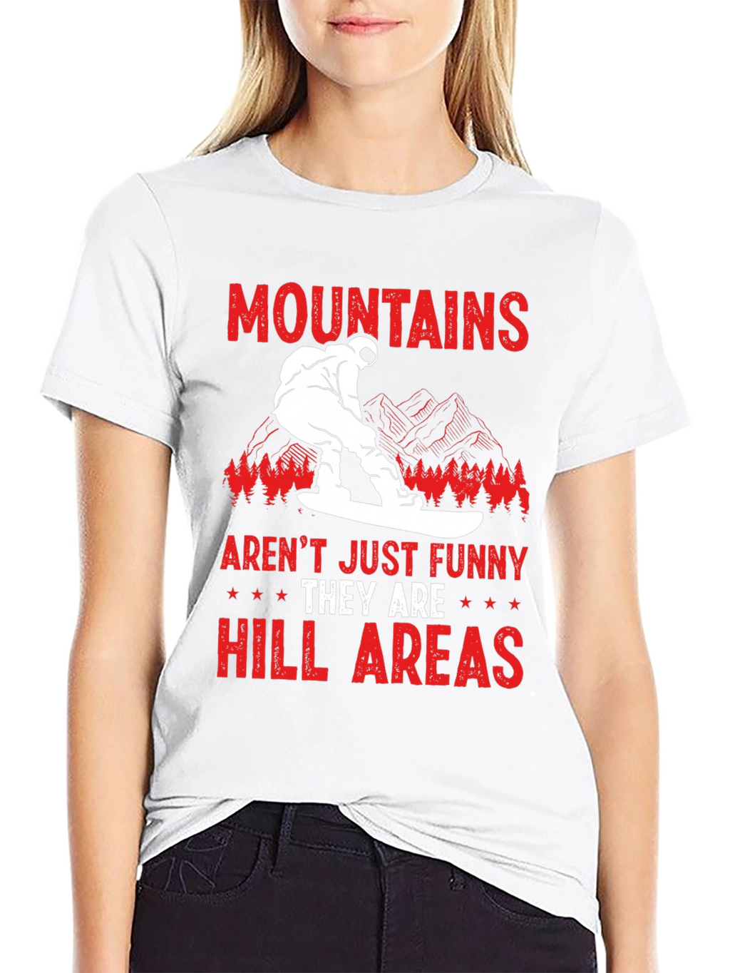 Funny Mountains Hill Areas T-Shirt