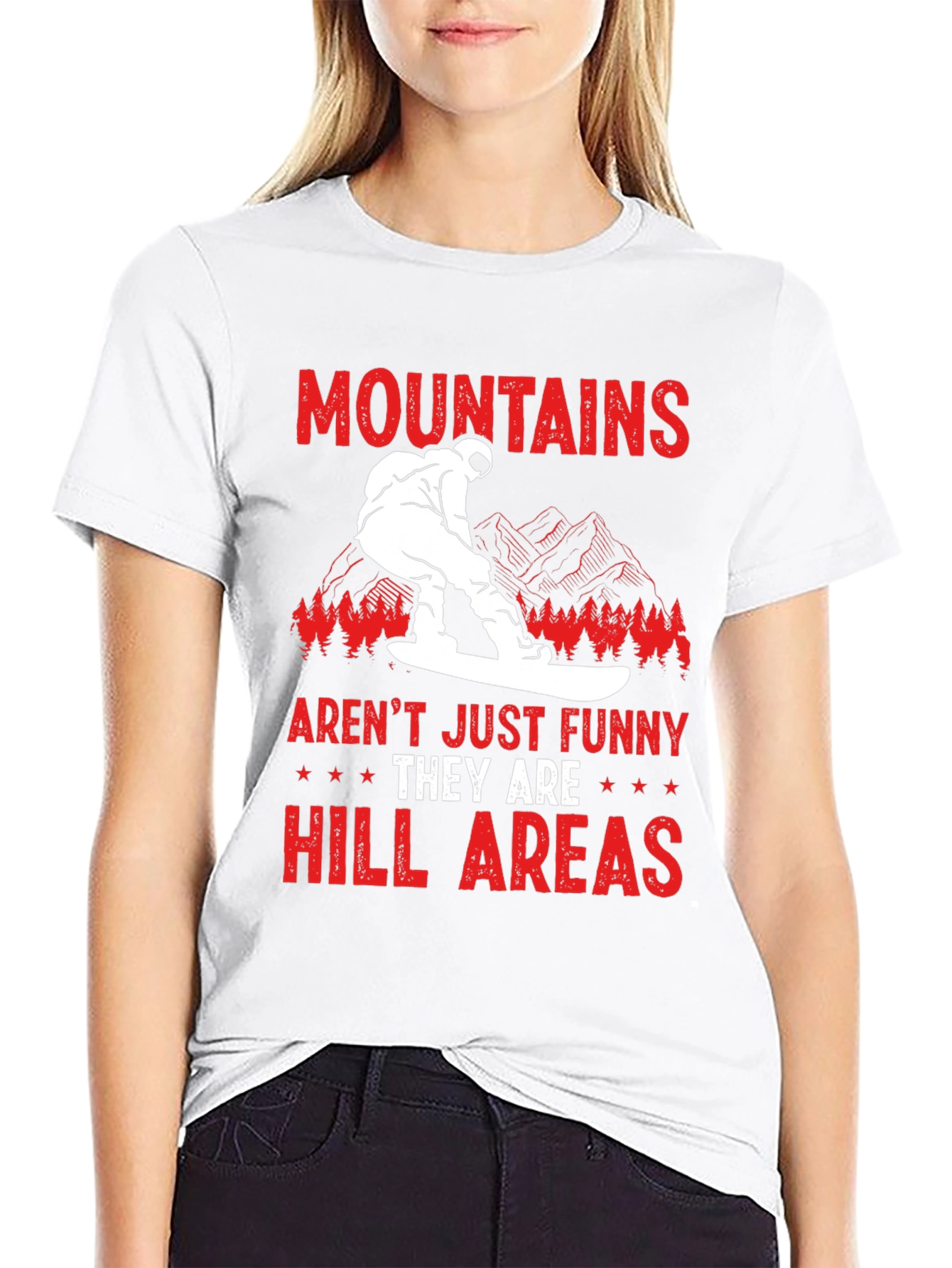Funny Mountains Hill Areas T-Shirt