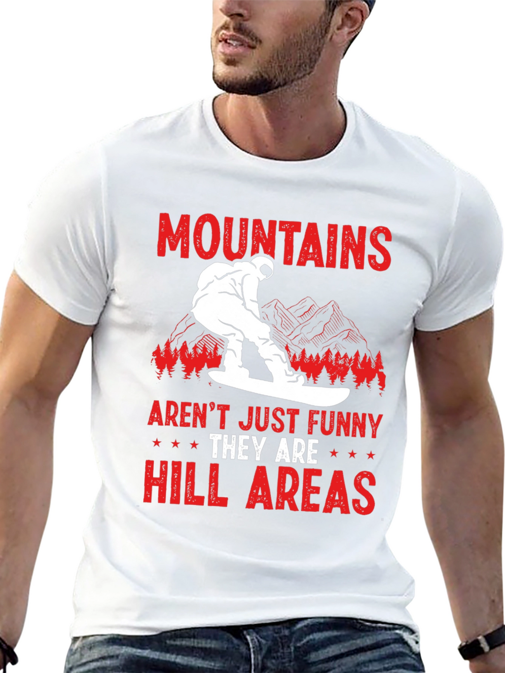 Funny Mountains Hill Areas T-Shirt