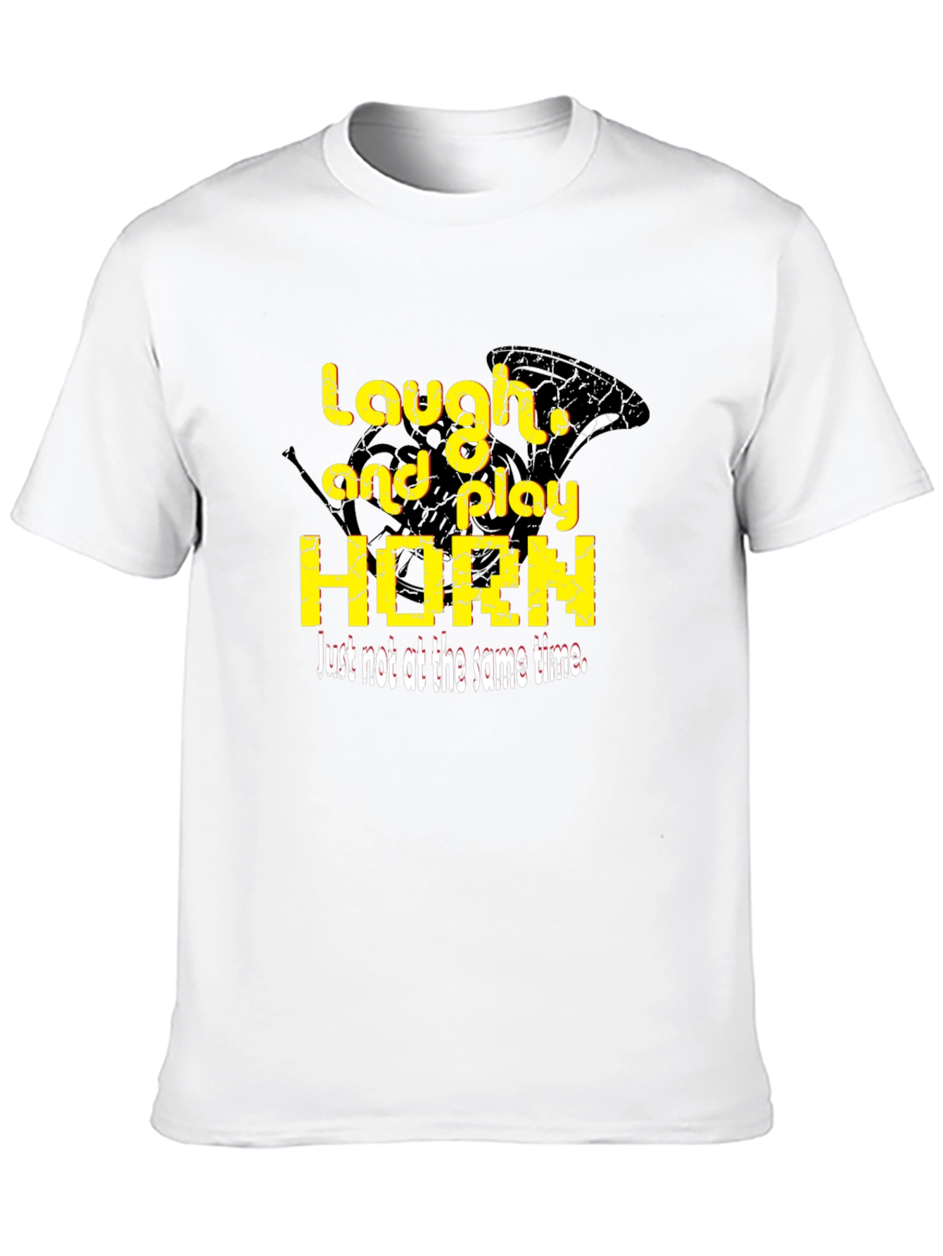 Laugh and Play Horn Black T-Shirt
