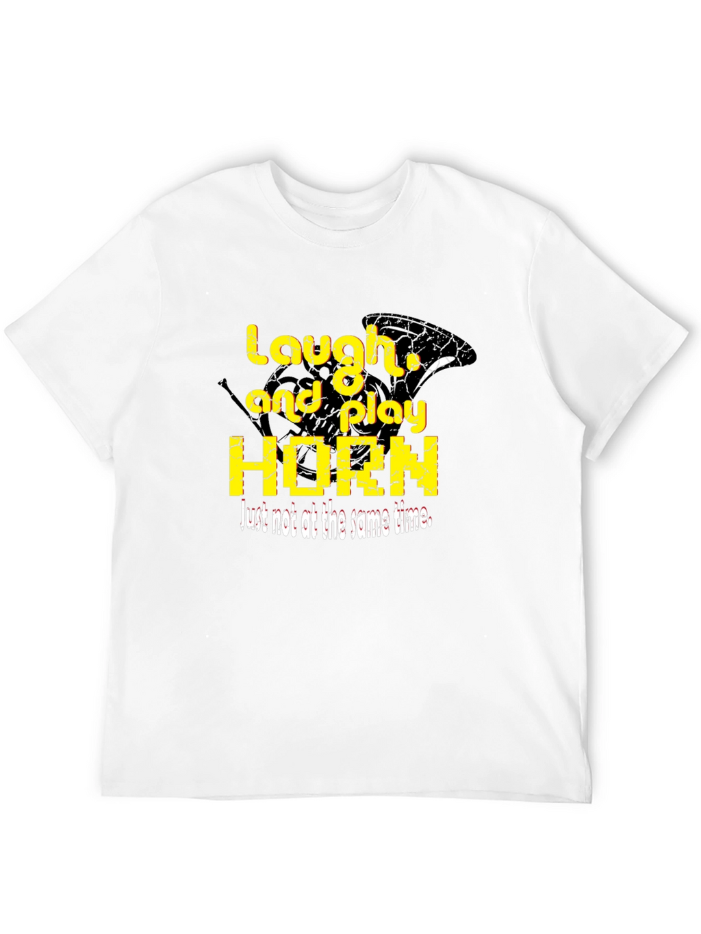 Laugh and Play Horn Black T-Shirt