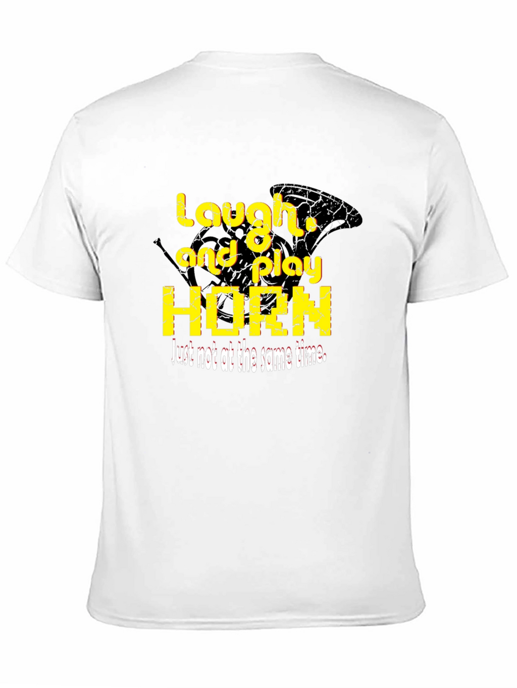 Laugh and Play Horn Black T-Shirt