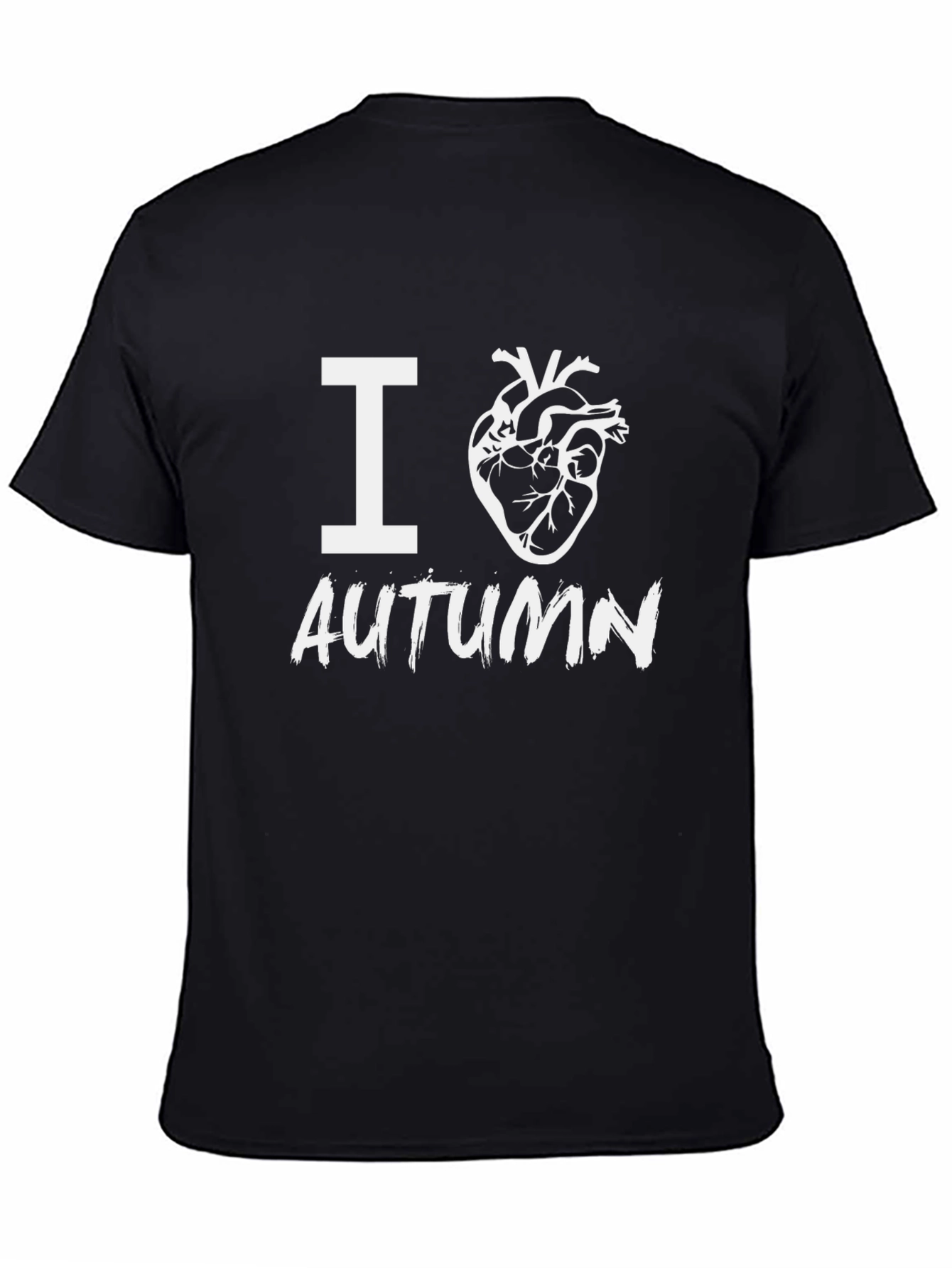 I Heart Autumn T-Shirt - Black Graphic Tee