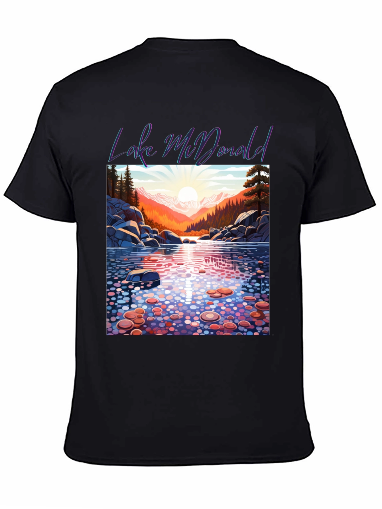 Lake McDonald Graphic Tee - Nature Inspired T-Shirt