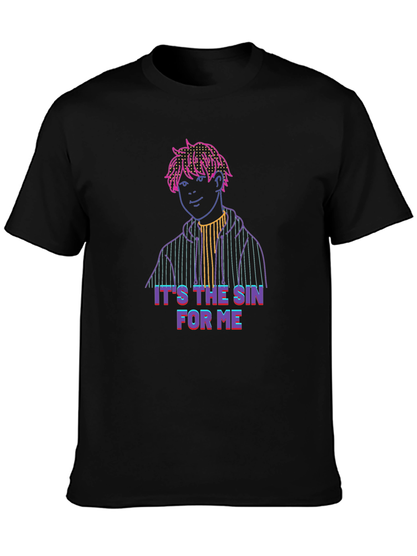 Its The Sin For Me Neon Graphic Tee