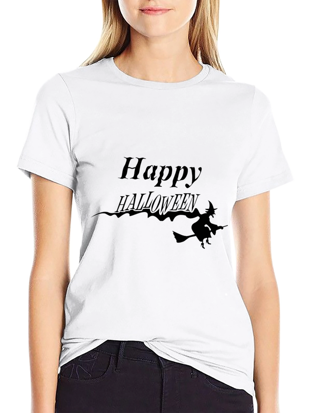 Happy Halloween T-Shirt - Witch Design