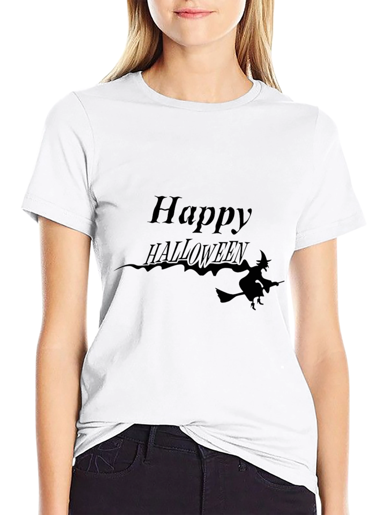 Happy Halloween T-Shirt - Witch Design