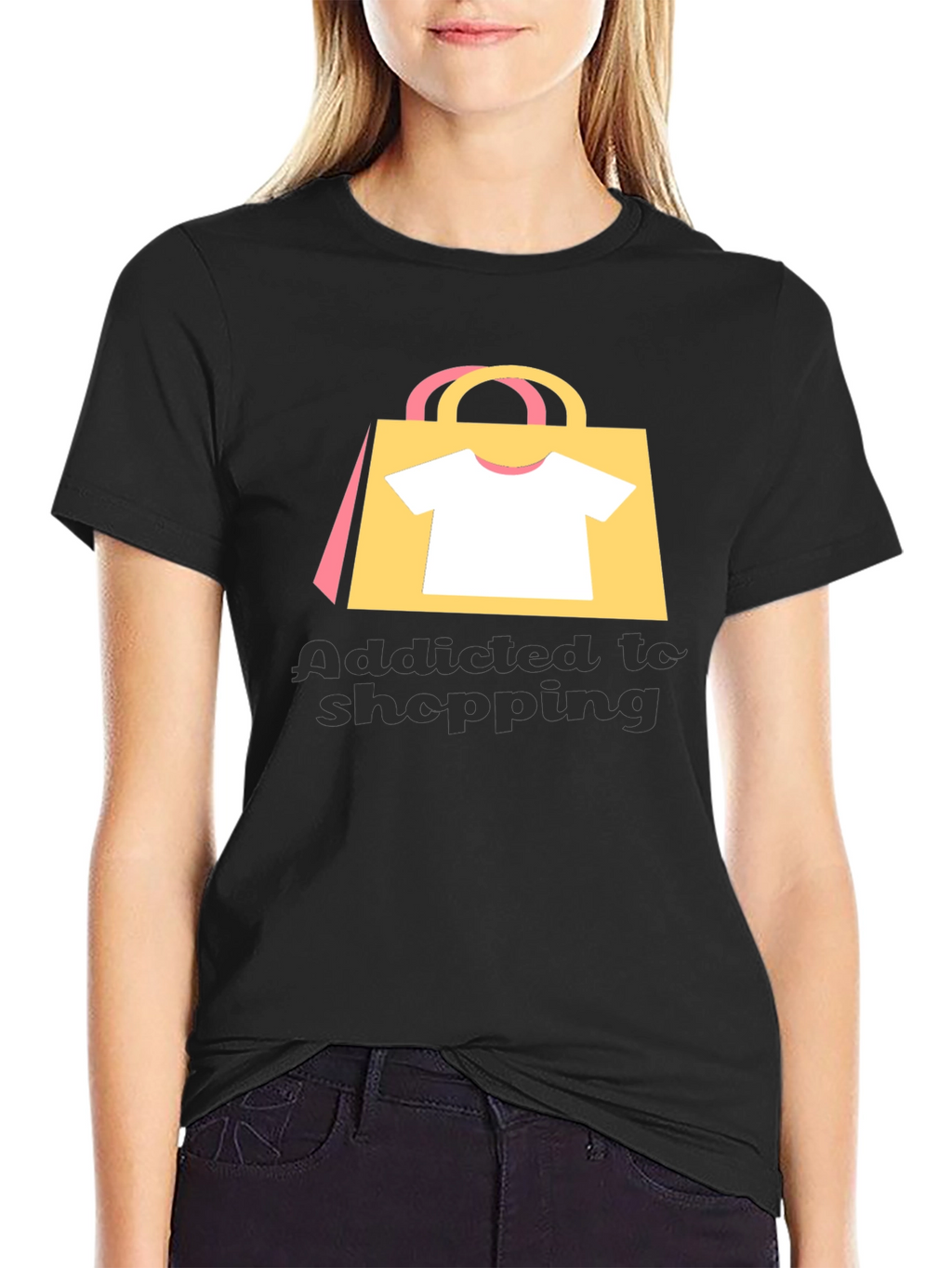 Addicted to Shopping Graphic Tee