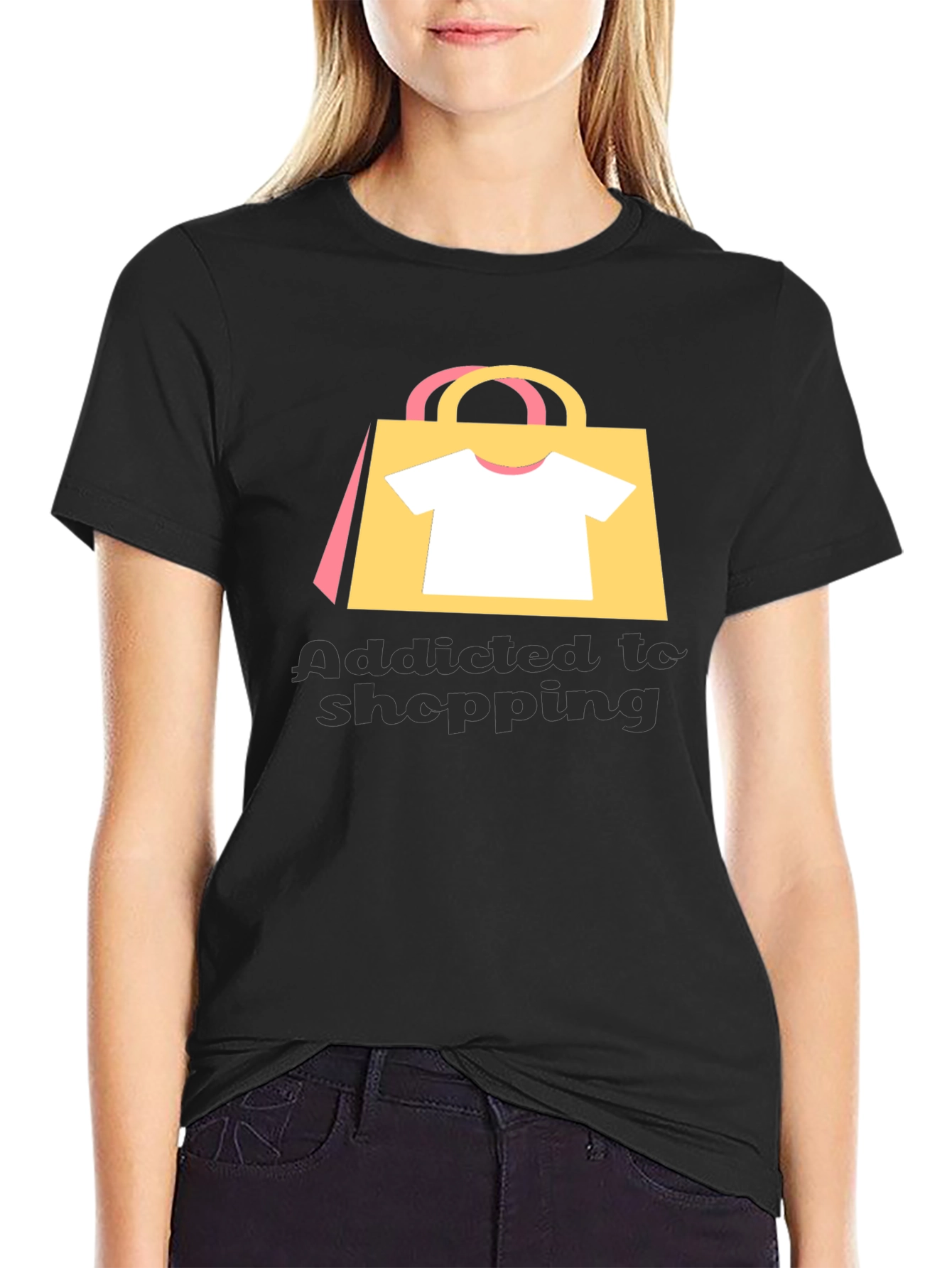 Addicted to Shopping Graphic Tee