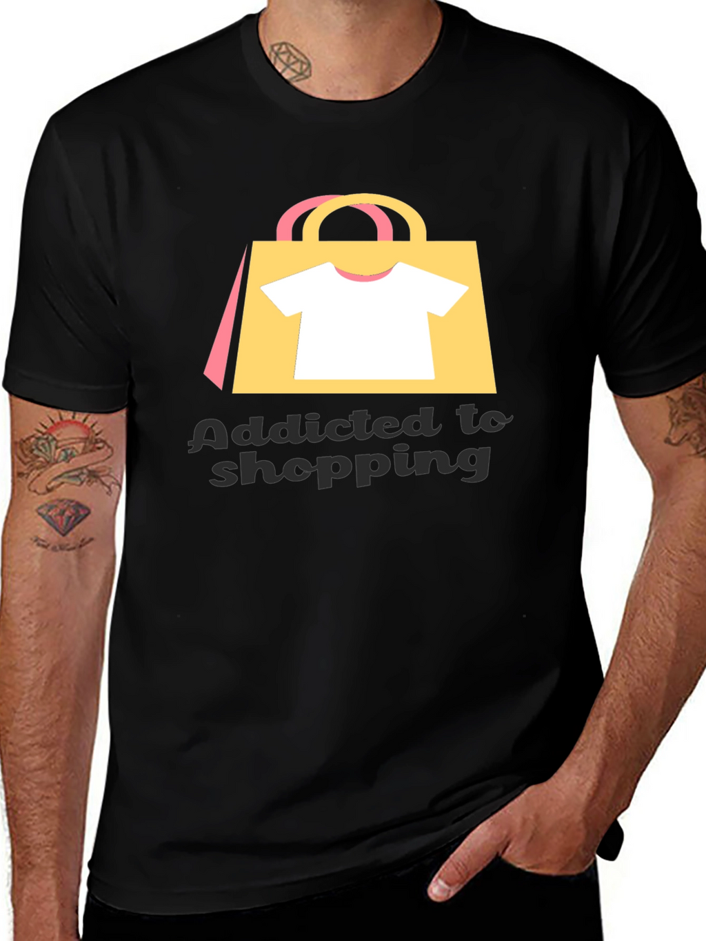 Addicted to Shopping Graphic Tee