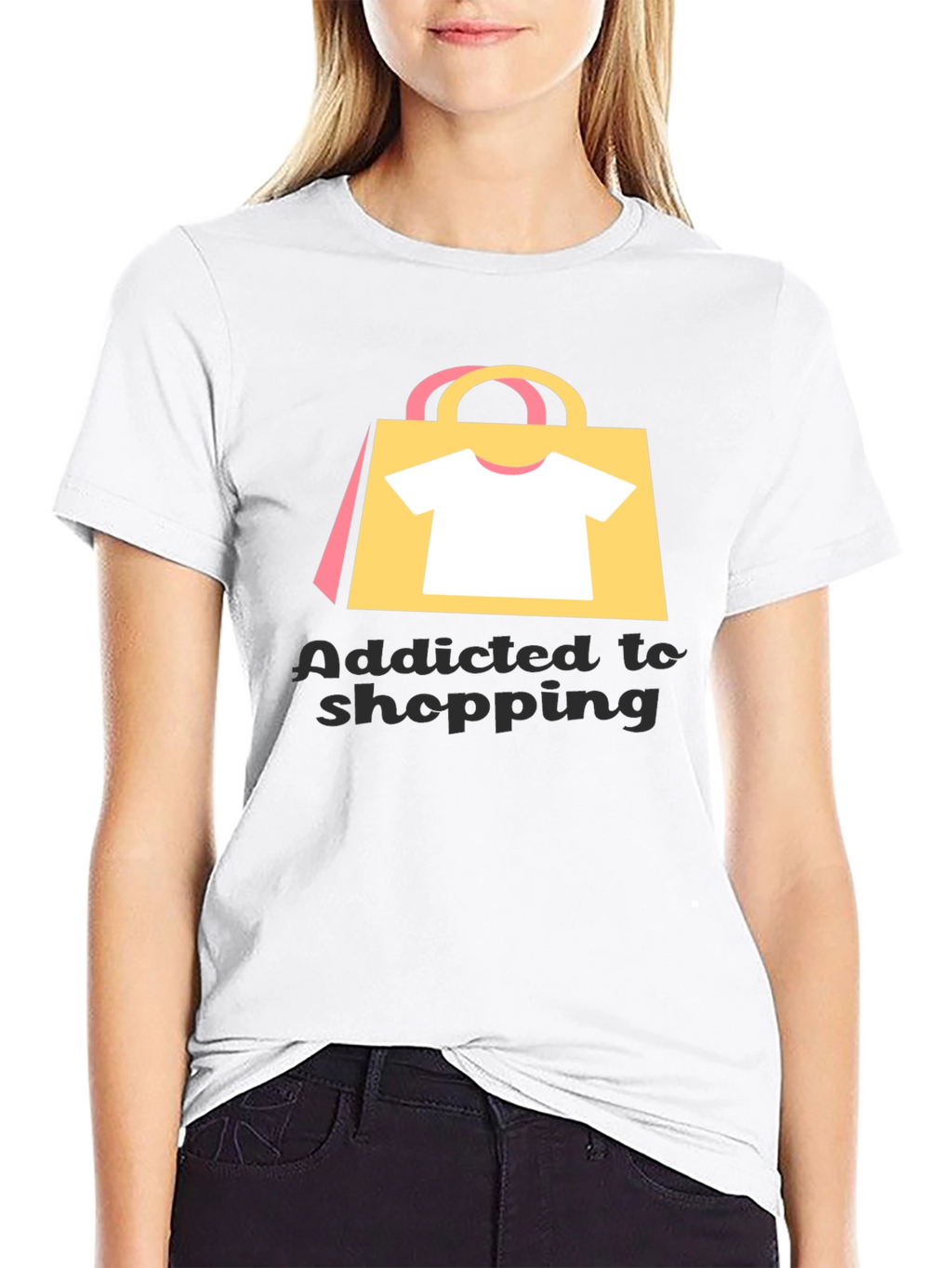 Addicted to Shopping Graphic Tee
