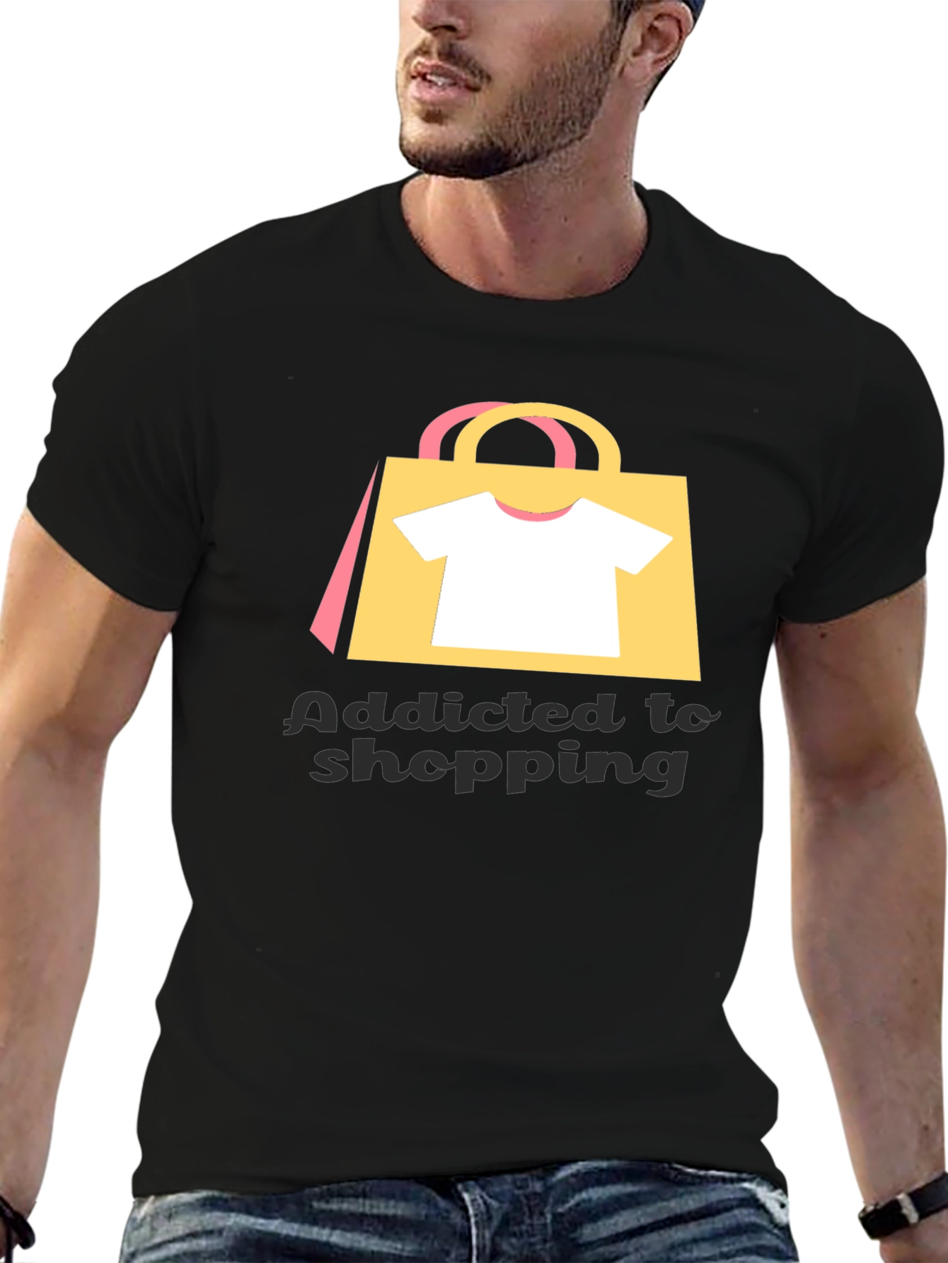 Addicted to Shopping Graphic Tee