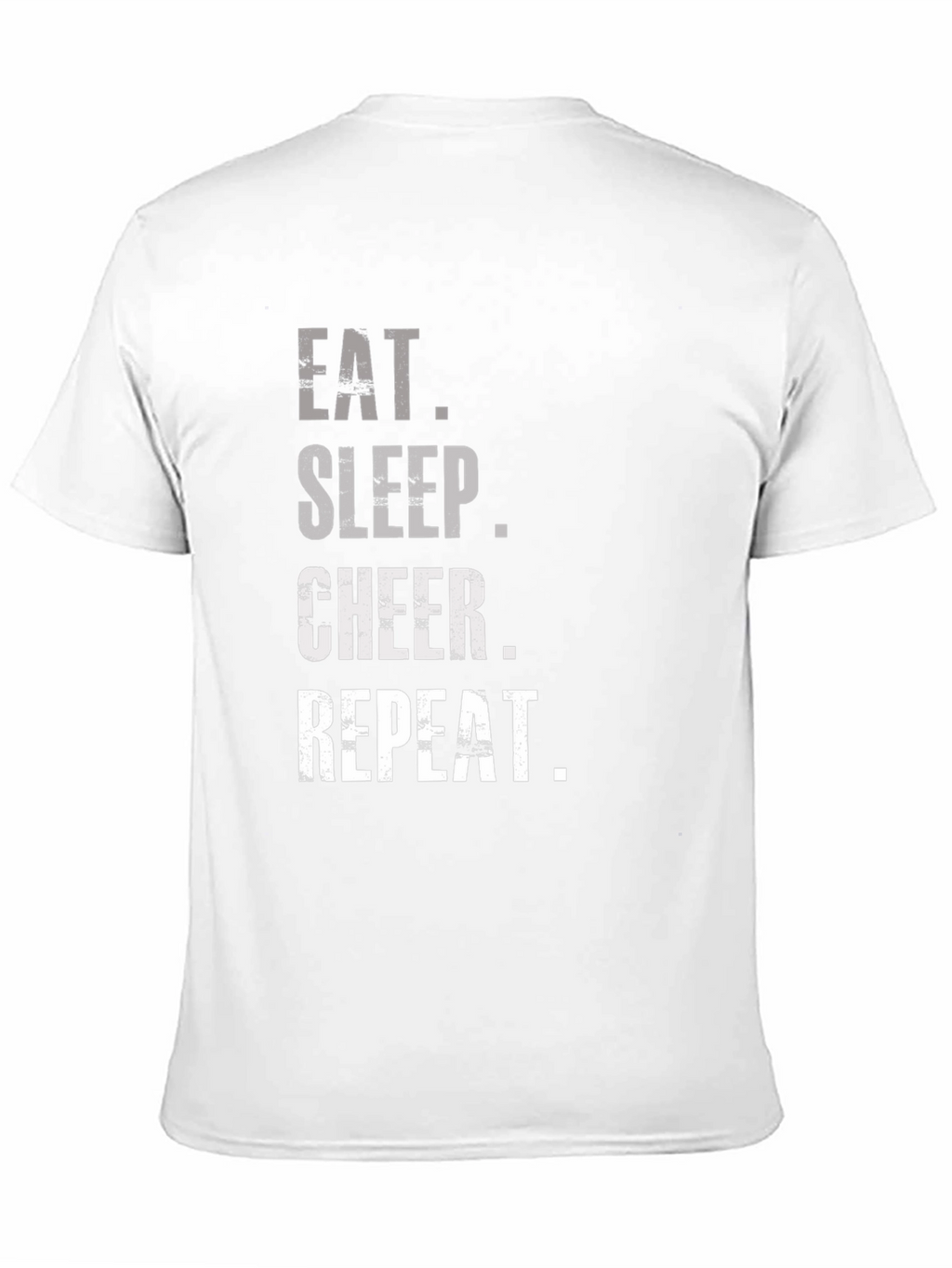 Eat Sleep Cheer Repeat Black T-Shirt