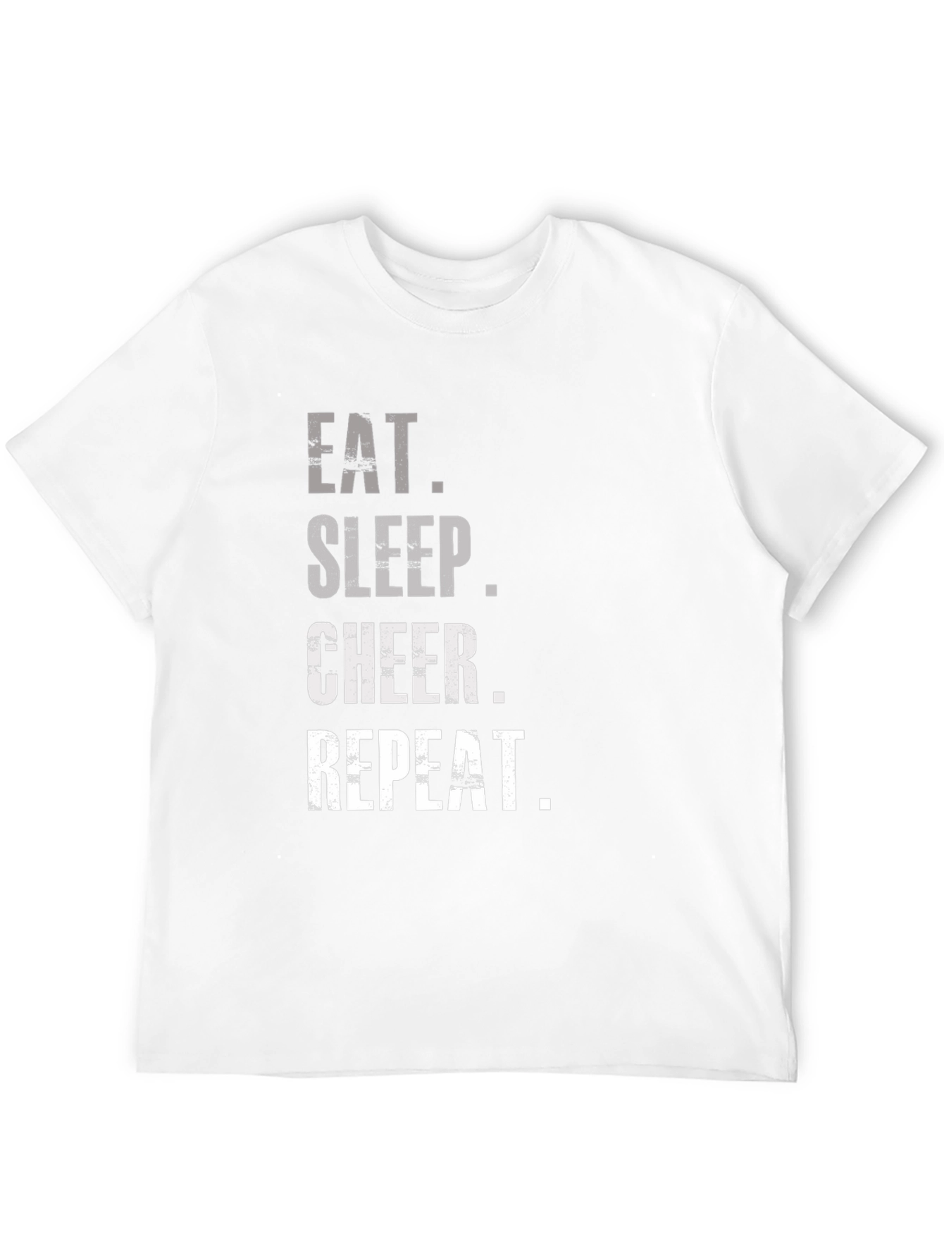 Eat Sleep Cheer Repeat Black T-Shirt