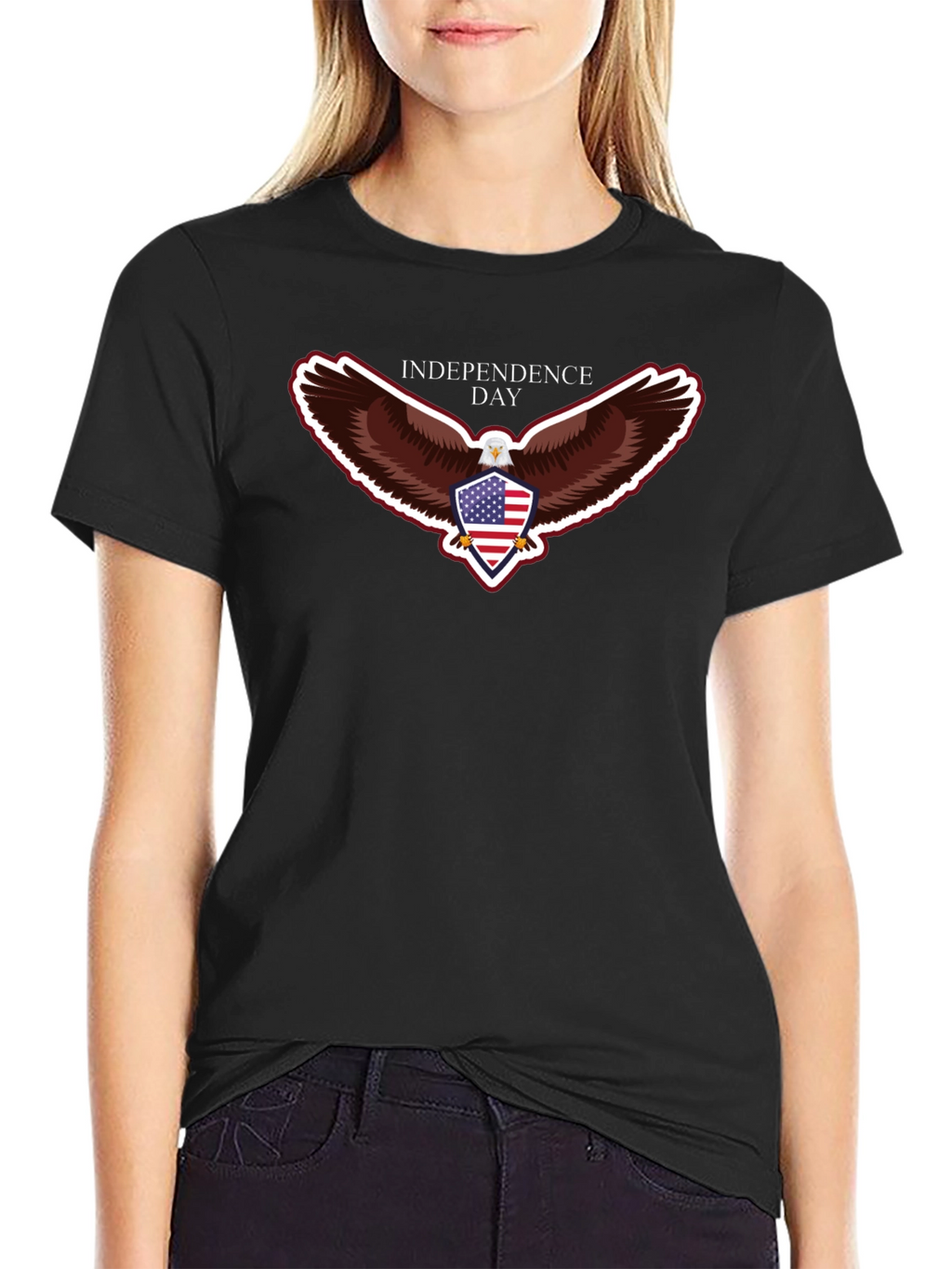 Independence Day Eagle Graphic T-Shirt
