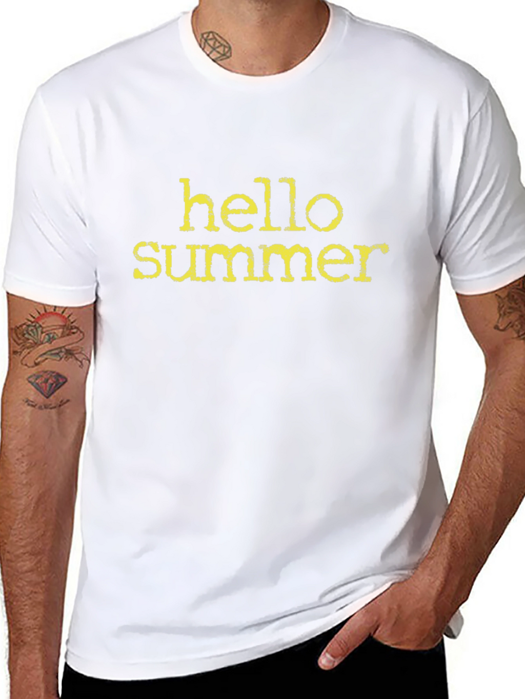 Hello Summer Black T-Shirt
