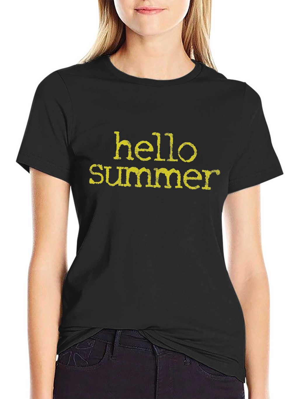 Hello Summer Black T-Shirt