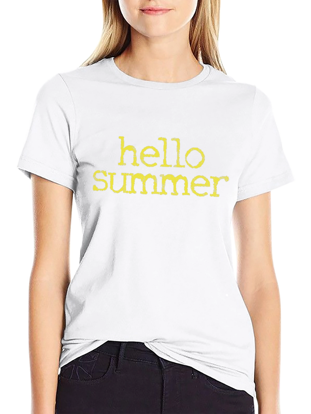 Hello Summer Black T-Shirt