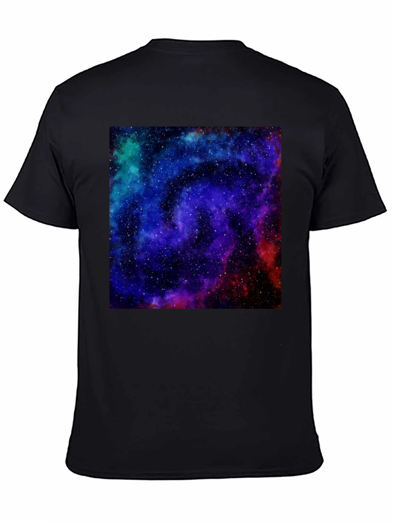 Galaxy Print Black T-Shirt