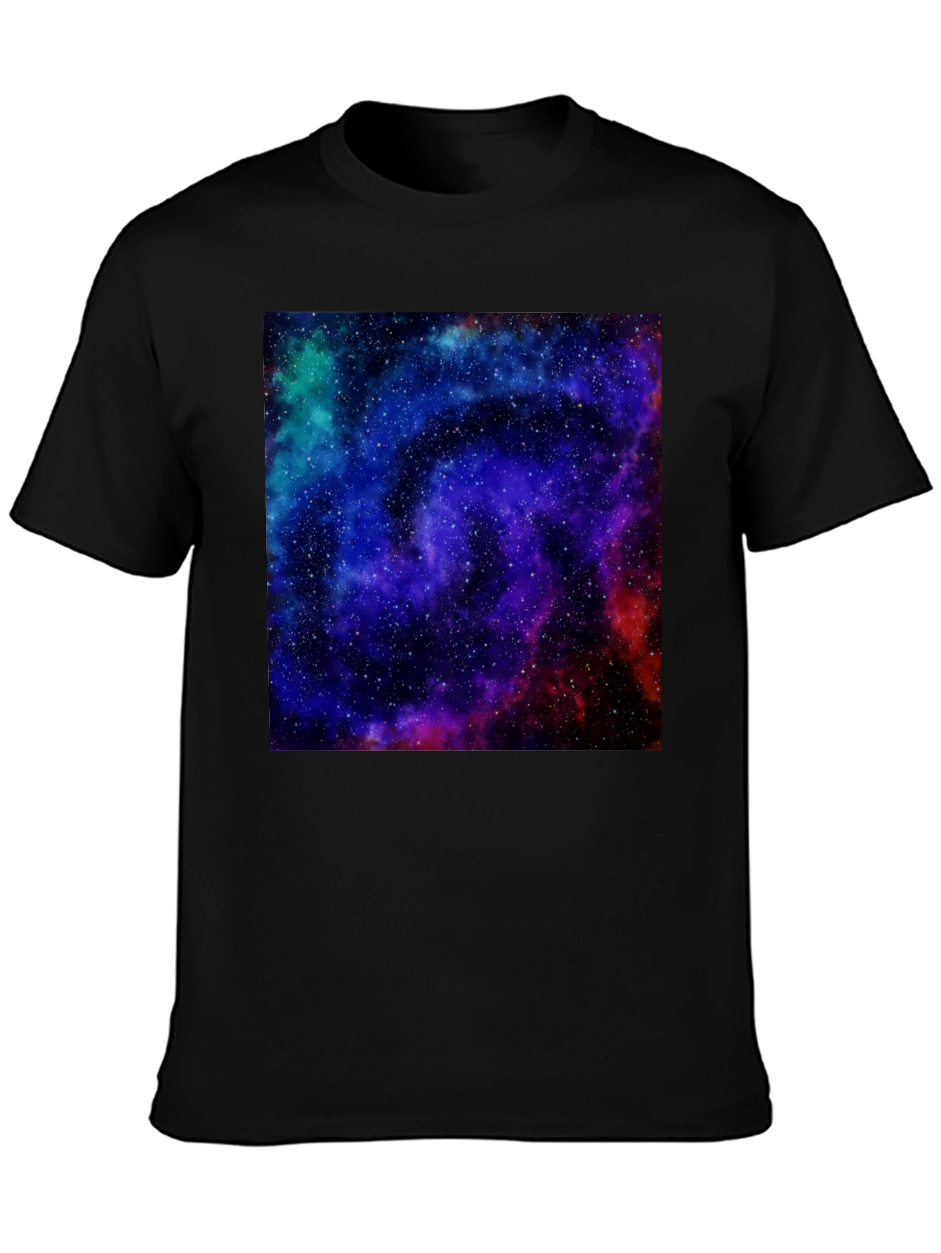 Galaxy Print Black T-Shirt