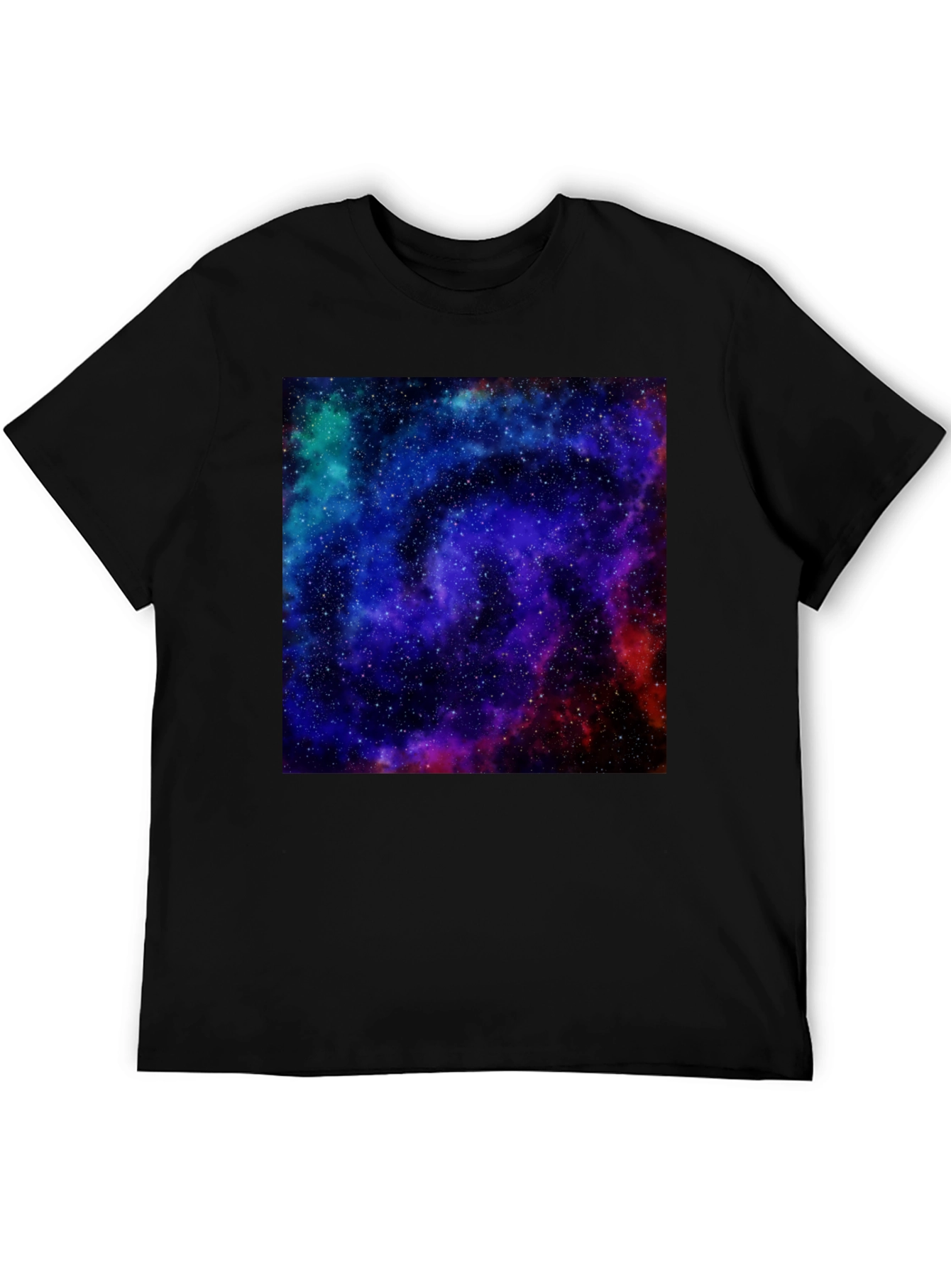 Galaxy Print Black T-Shirt