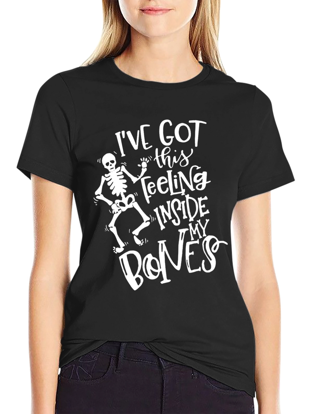 Funny Halloween Skeleton Graphic T-Shirt