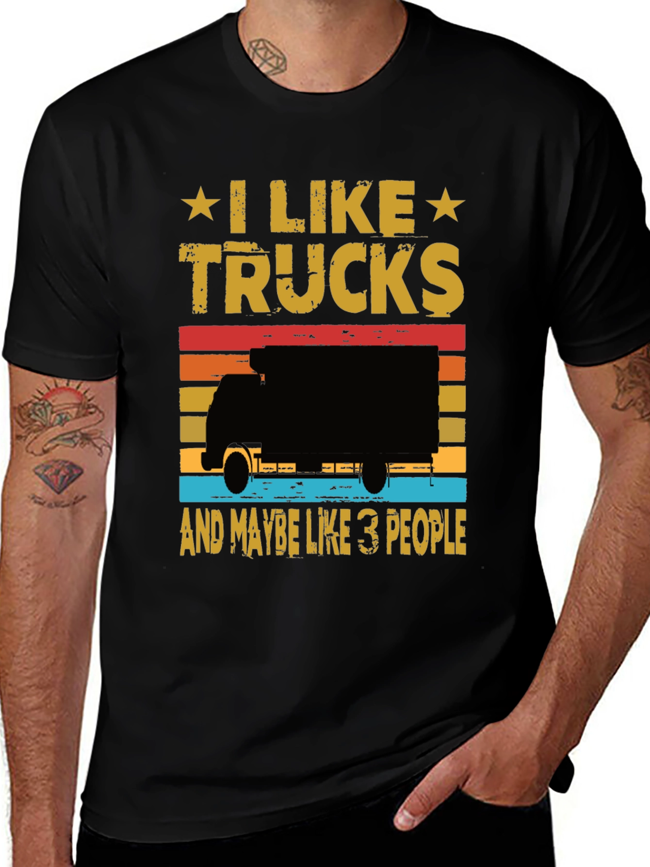 I Like Trucks T-Shirt - Funny Trucker Tee