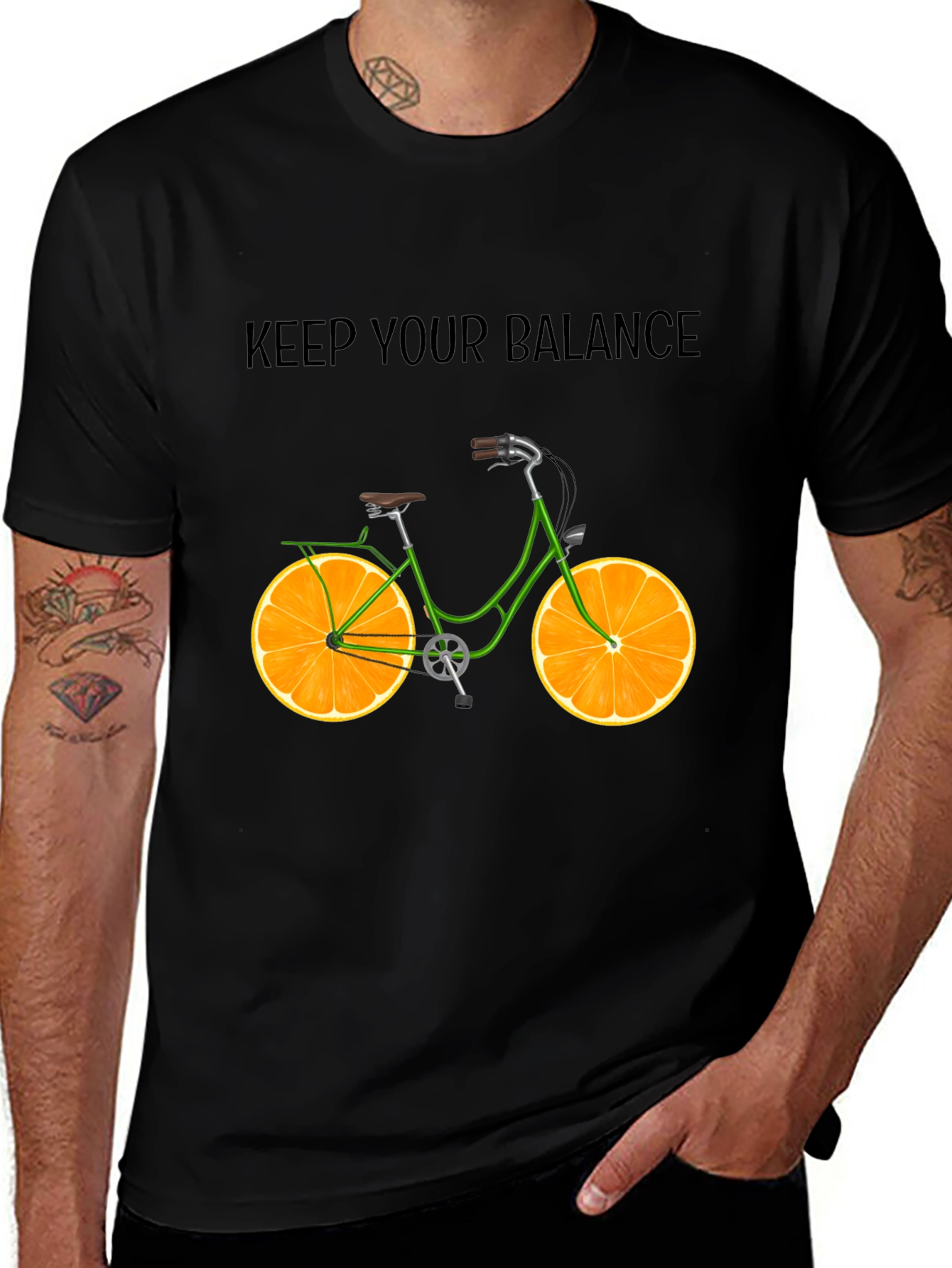 Balance Bike Tee - Orange Slice Wheels