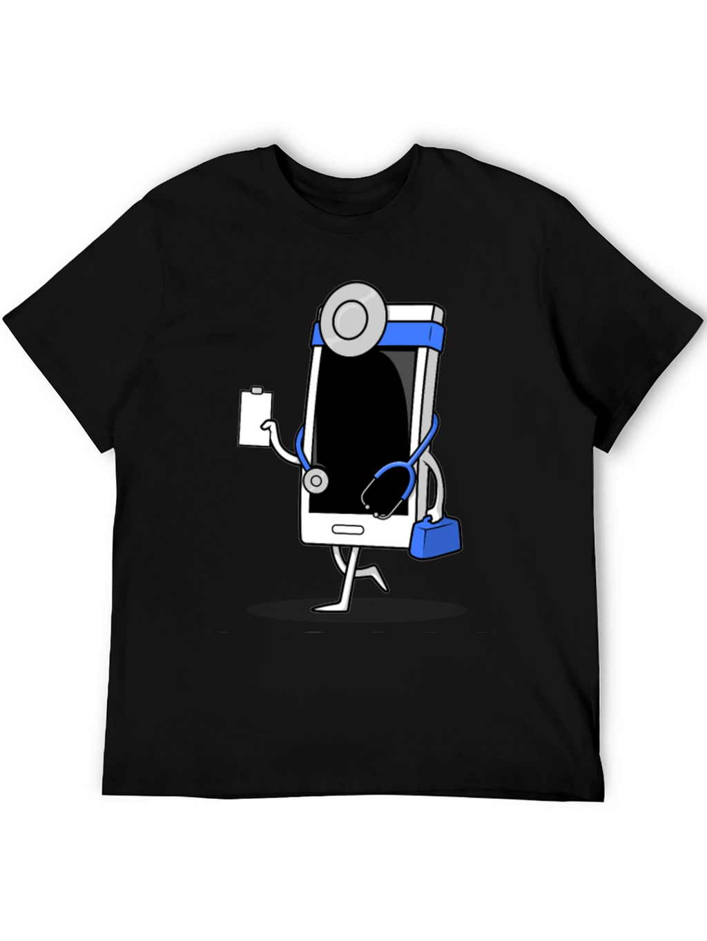 Doctor Phone Black T-Shirt