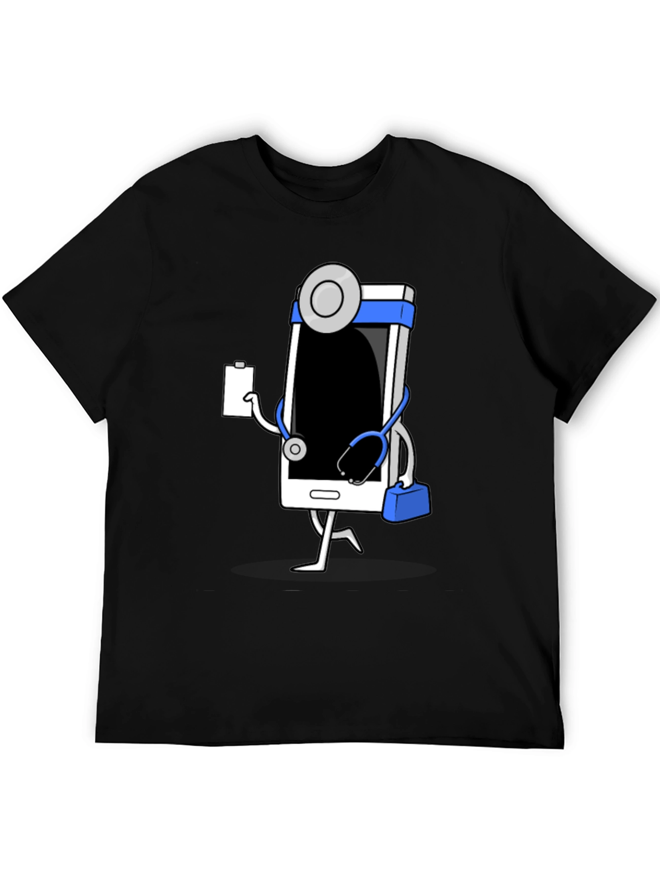 Doctor Phone Black T-Shirt