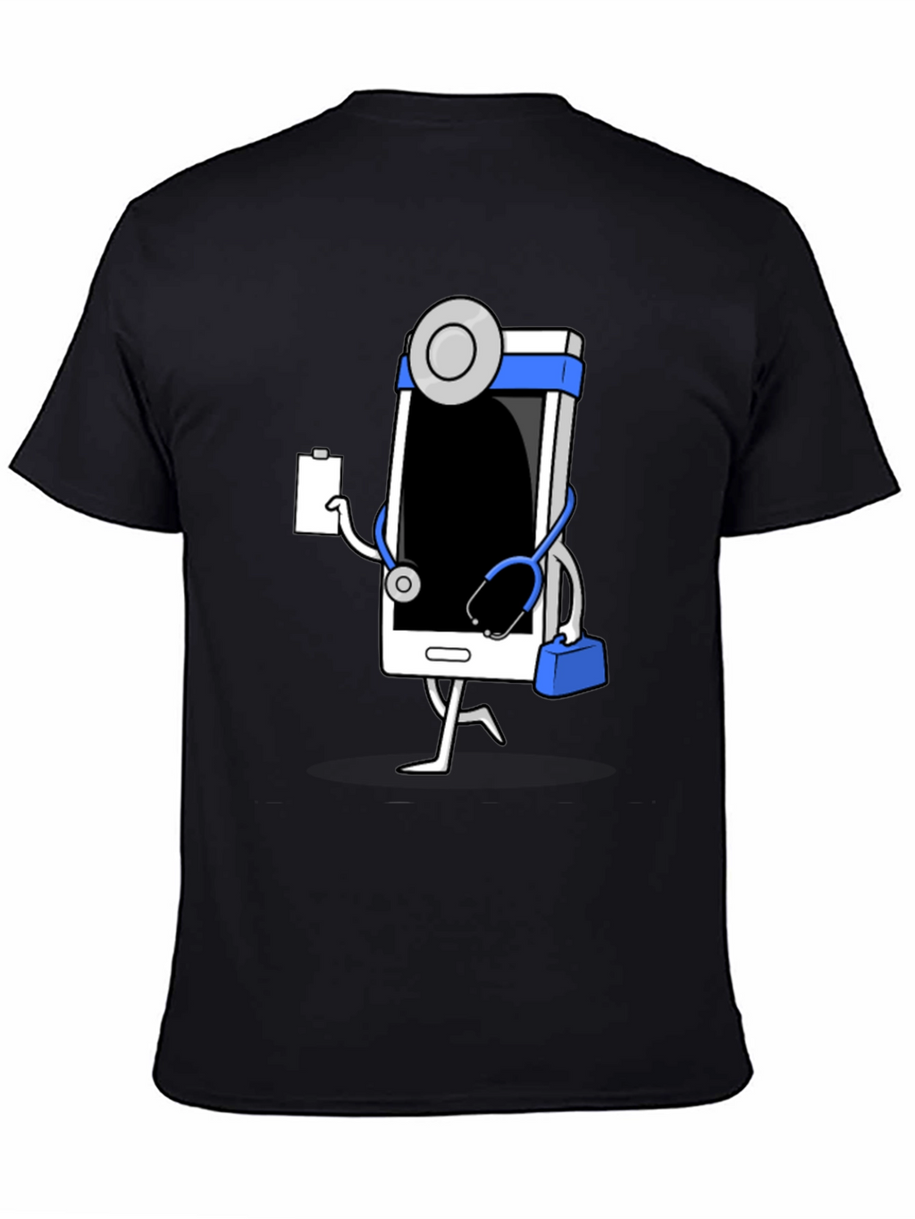 Doctor Phone Black T-Shirt