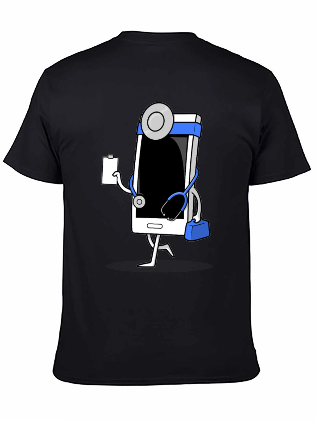 Doctor Phone Black T-Shirt